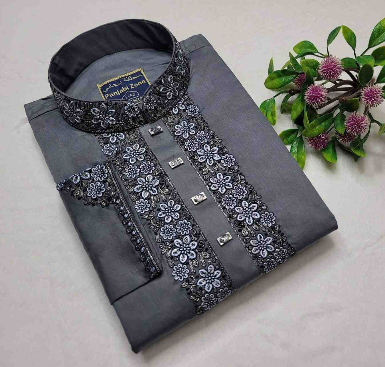 কট এমব্রয়ডারি পাঞ্জাবী